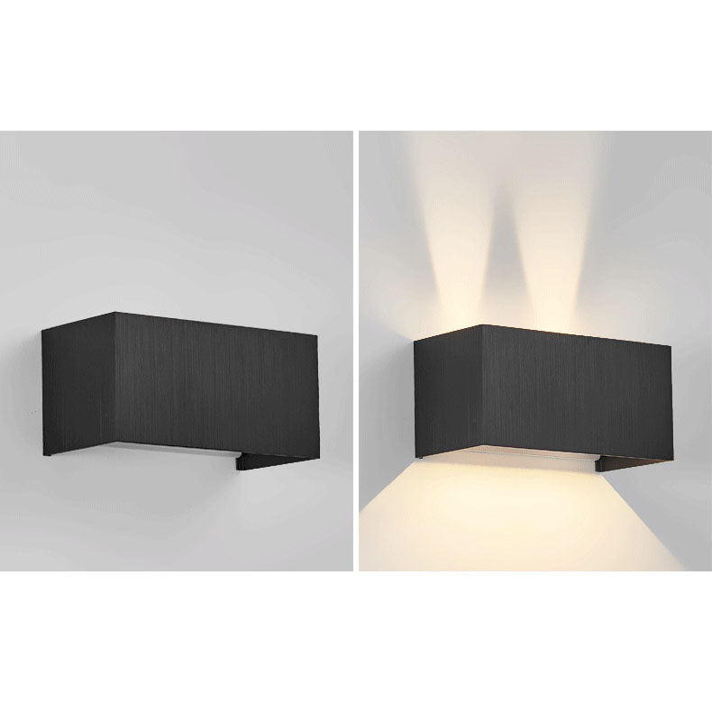 Nordic Minimalist Aluminum Square Flat Adjustable Beam LED Reading Wall Sconce Lamp Cuvalon