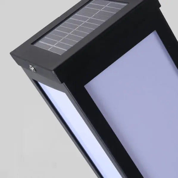 Modern Solar Lawn Square Column Outdoor Waterproof Path Lamp Cuvalon