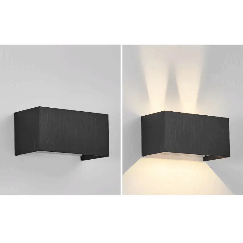 Nordic Minimalist Aluminum Square Flat Adjustable Beam LED Reading Wall Sconce Lamp Cuvalon