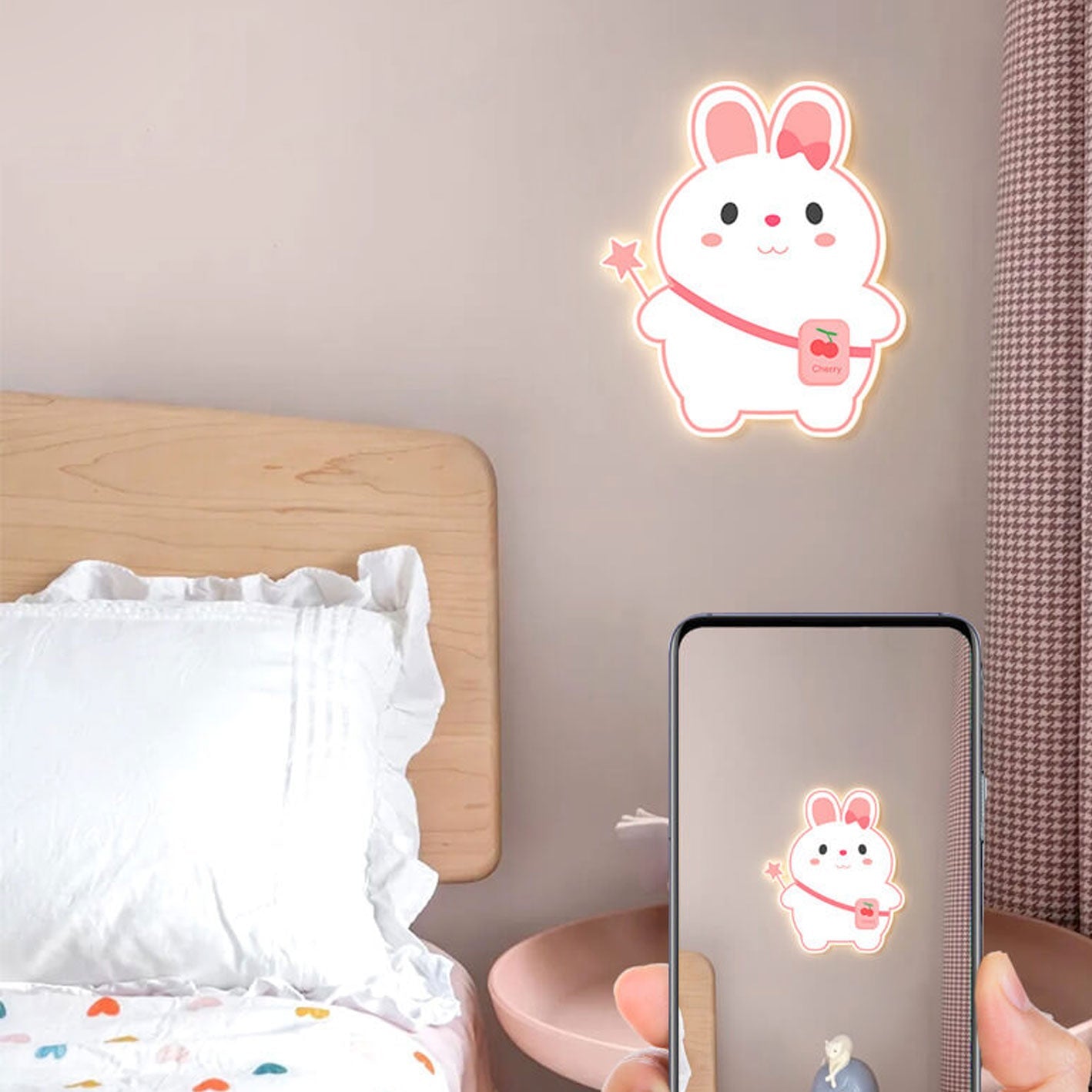 Creative Cartoon Rabbit Unicorn Kids LED Wall Sconce Lamp Cuvalon