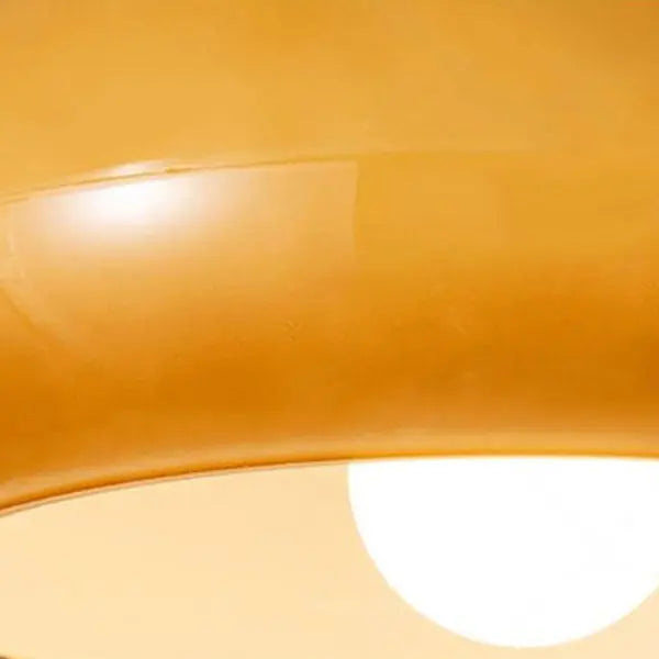 Modern Retro Round Solid Color Glass Electroplated Copper  1-Light Pendant Light Flush Mount Light Cuvalon