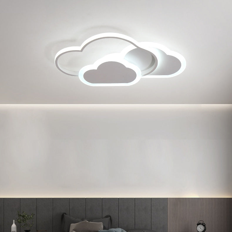 Cartoon Creative Cloud LED Flush Mount Ceiling Light Cuvalon