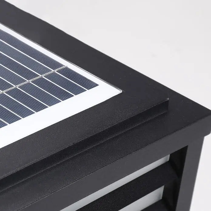 Modern Minimalist Waterproof Solar Square Aluminum PC LED Post Landscape Lighting for Garden Cuvalon