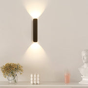 Modern Minimalist Cylinder Stripe Iron Aluminum LED Wall Sconce Lamp For Bedroom Cuvalon