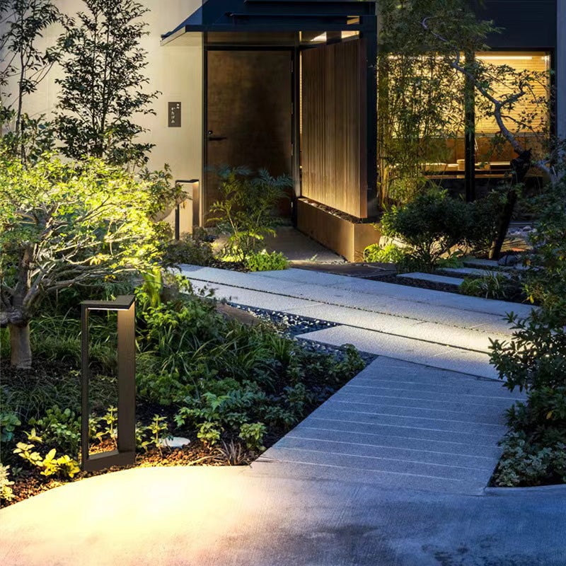 Modern Minimalist Waterproof Rectangular Aluminium Acrylic LED Landscape Lighting Outdoor Light For Outdoor Patio Cuvalon