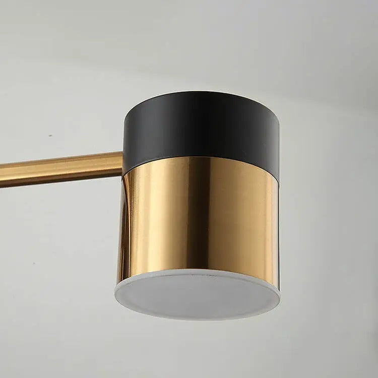 Modern Minimalist Black Gold Balanced 4-8 Light Semi-Flush Mount Light Cuvalon