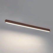 Modern Minimalist Wood Grain Aluminum Strips LED Flush Mount Ceiling Light Cuvalon