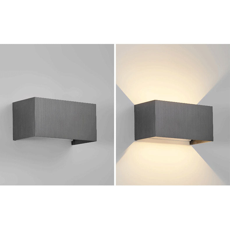Nordic Minimalist Aluminum Square Flat Adjustable Beam LED Reading Wall Sconce Lamp Cuvalon