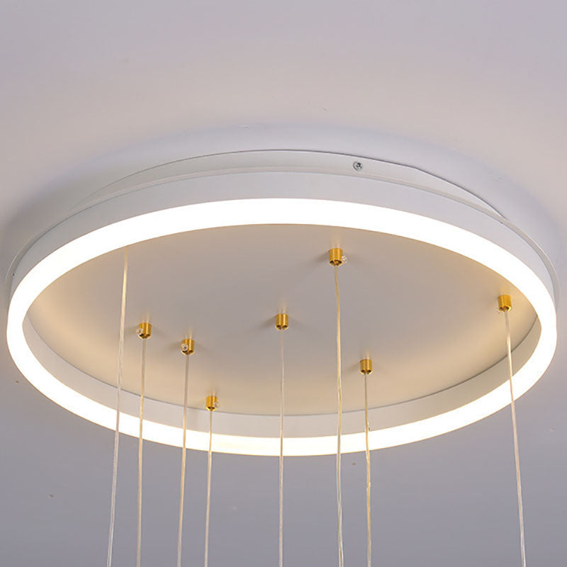 Contemporary Scandinavian Space Planet Acrylic Glass Round Shade LED Kids Flush Mount Ceiling Light For Bedroom Cuvalon