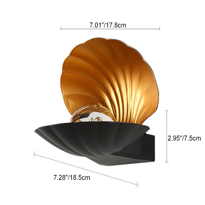 Outdoor Waterproof Creative Shell Aluminum LED Wall Sconce Lamp Cuvalon