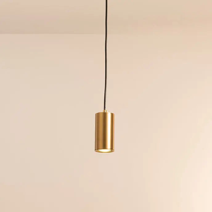Nordic Minimalist Column Iron Mini 1-Light Pendant Light Cuvalon