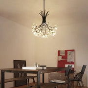 Crystal 13-19 Light Dandelion Shade Chandeliers Cuvalon