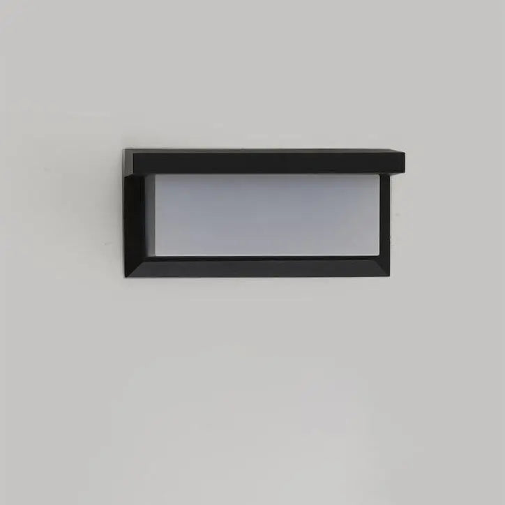 Modern Rectangular LED Sensor Outdoor Waterproof Wall Sconce Lamp Cuvalon