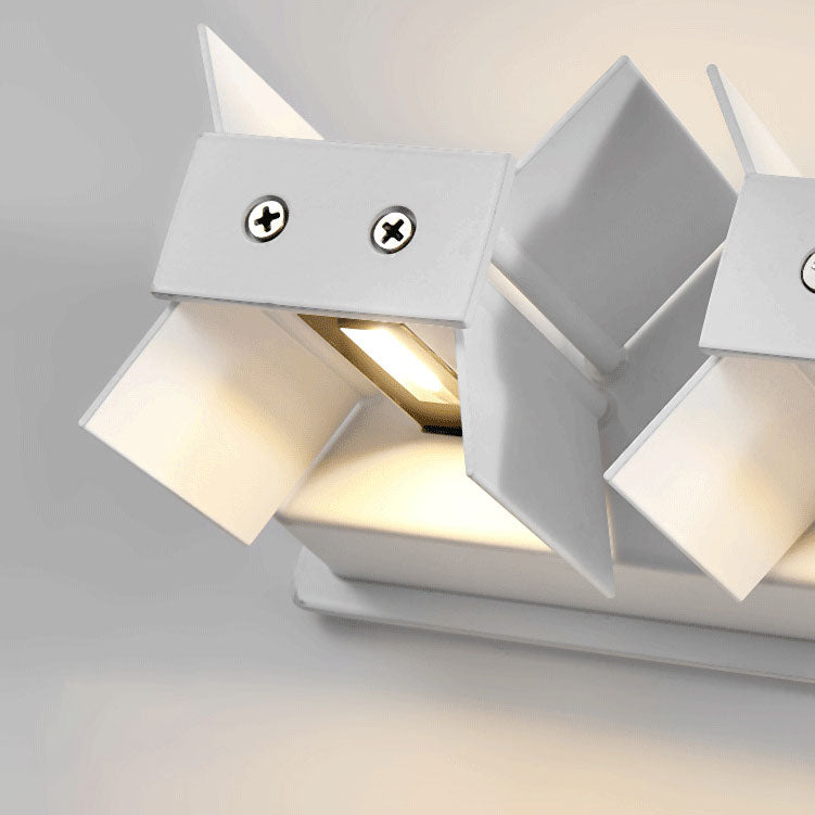 Nordic Minimalist Aluminum Square Flat Adjustable Beam LED Reading Wall Sconce Lamp Cuvalon