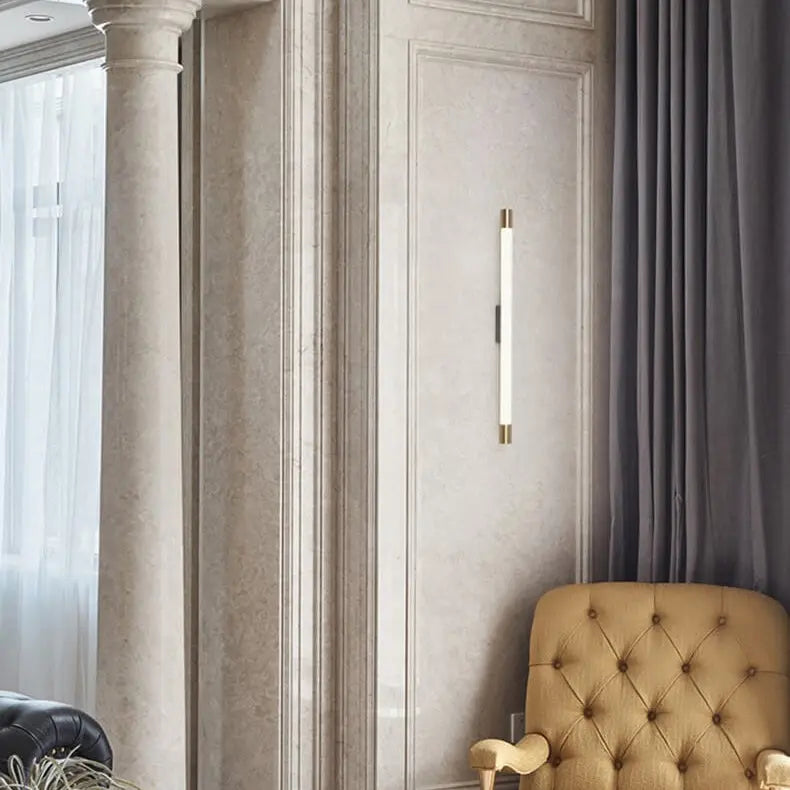 Modern Minimalist Vanity Thin Tube PC LED  Wall Sconce Lamp Cuvalon