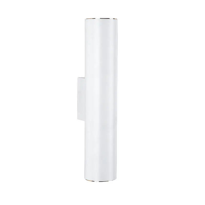 Simple Aluminum Cylindrical 2-Light Wall Sconce Lamp Cuvalon