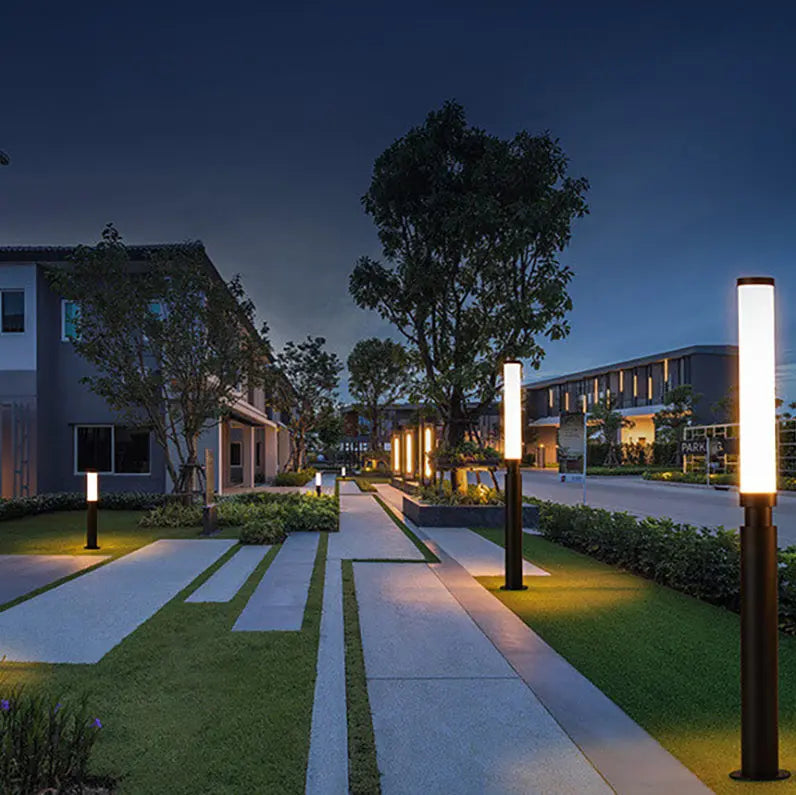 Modern Acrylic Waterproof Creative Lipstick Design LED Outdoor Lawn Floor Lamp Cuvalon