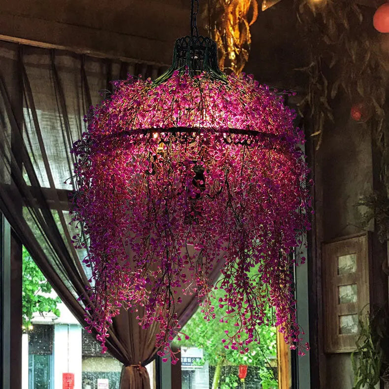 Creative Plant Vine Decorative 3-Light Chandelier Cuvalon