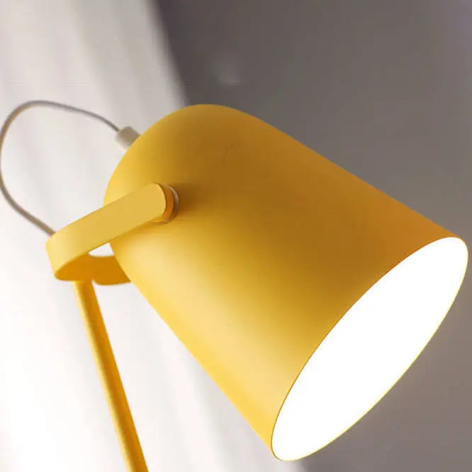Nordic Macaron Color Creative Iron Bucket Design 1-Light Table Lamp Cuvalon