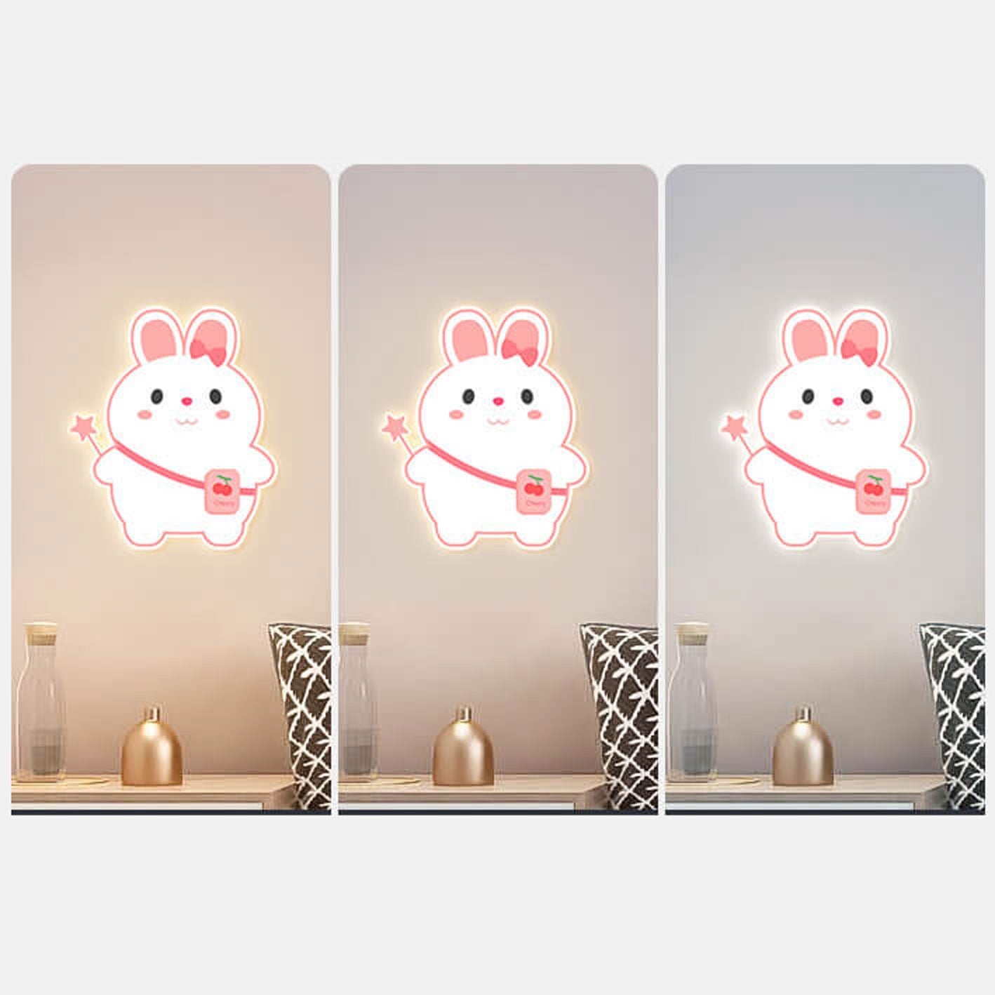 Creative Cartoon Rabbit Unicorn Kids LED Wall Sconce Lamp Cuvalon