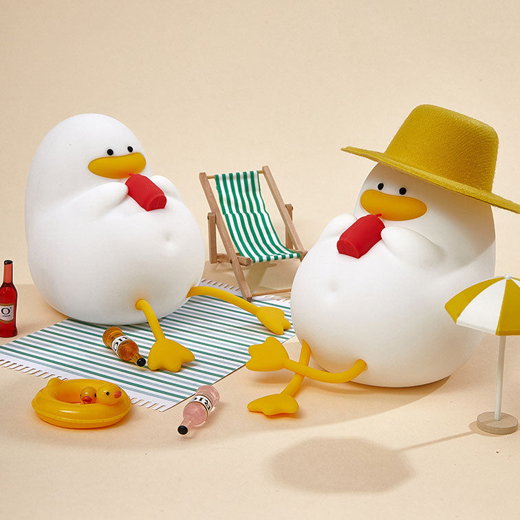 Creative Cartoon Silicone Duck Pat  LED Night Light Table Lamp Cuvalon