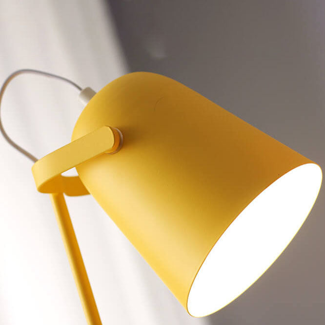 Nordic Macaron Color Creative Iron Bucket Design 1-Light Table Lamp Cuvalon