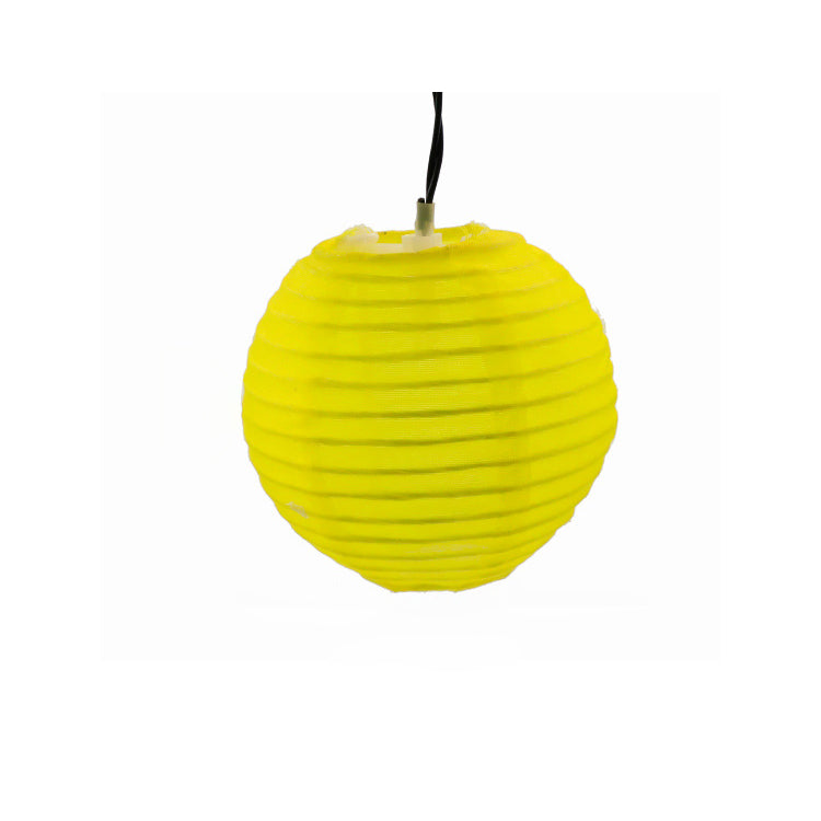 Modern Art Deco Solar Waterproof Fabric Lantern Ball LED String Lights Outdoor Landscape Lights For Outdoor Patio Cuvalon