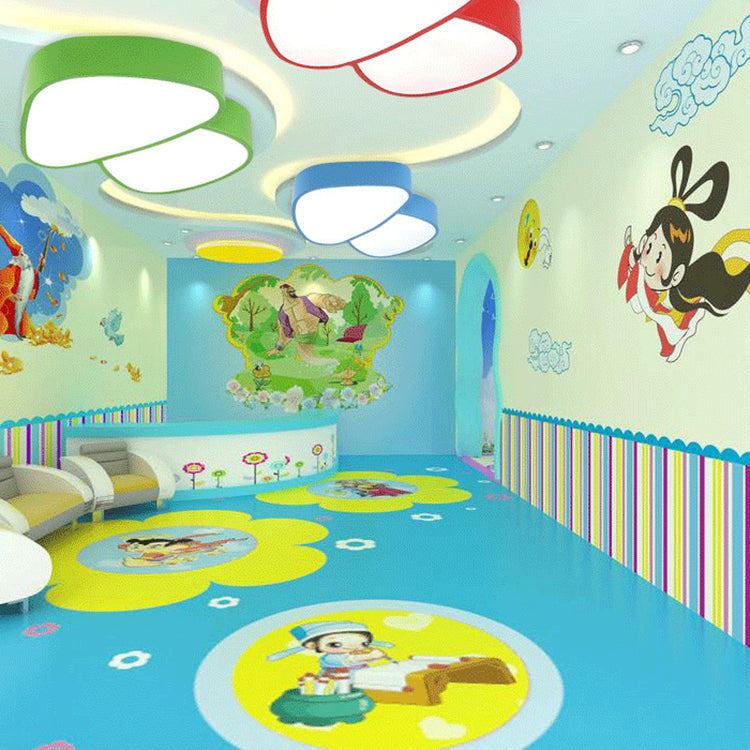 Modern Art Deco Kids Iron Acrylic Mushroom LED Flush Mount Ceiling Light For Bedroom Cuvalon