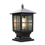 European Outdoor Column Lantern Waterproof  Rustproof 1-Light Patio Light Cuvalon