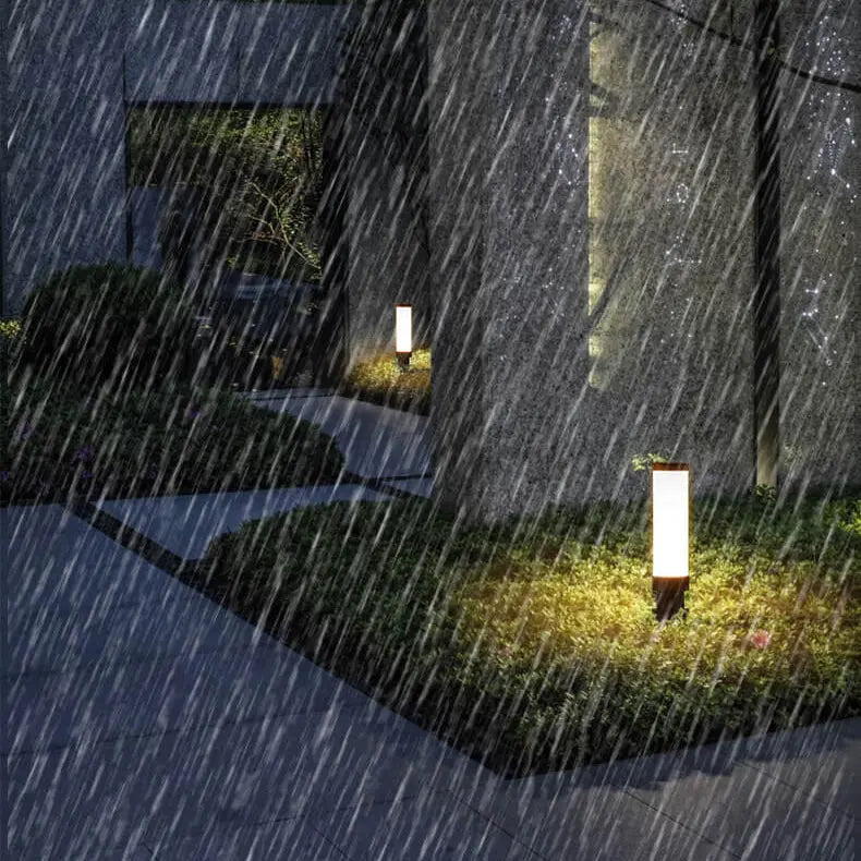 Modern Acrylic Waterproof Creative Lipstick Design LED Outdoor Lawn Floor Lamp Cuvalon