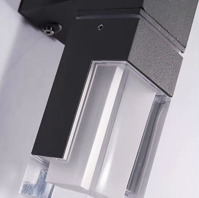 Outdoor Modern Waterproof Rectangular Column LED Wall Sconce Lamp Cuvalon