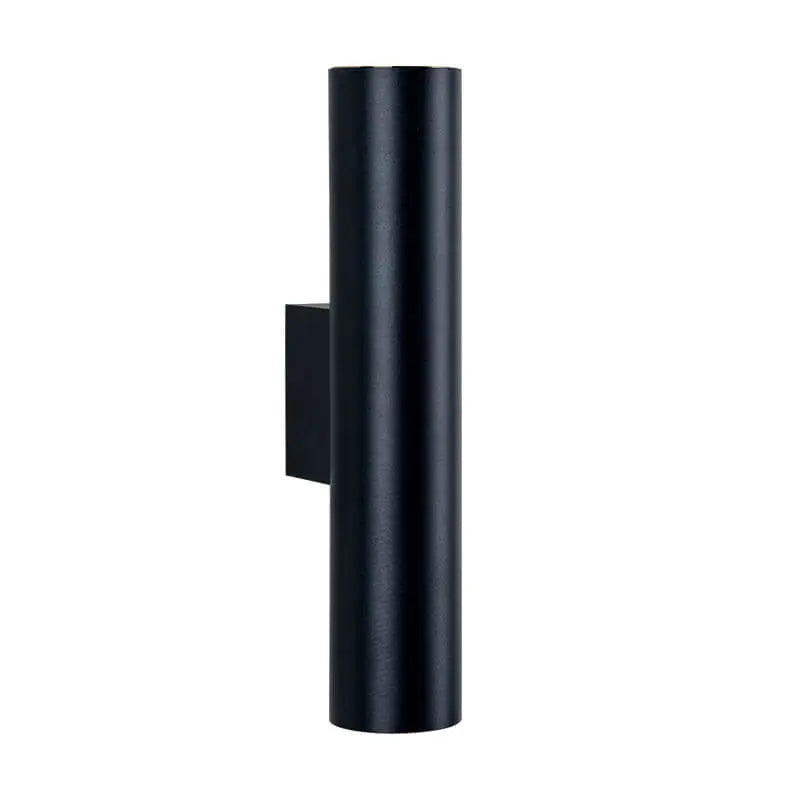 Simple Aluminum Cylindrical 2-Light Wall Sconce Lamp Cuvalon