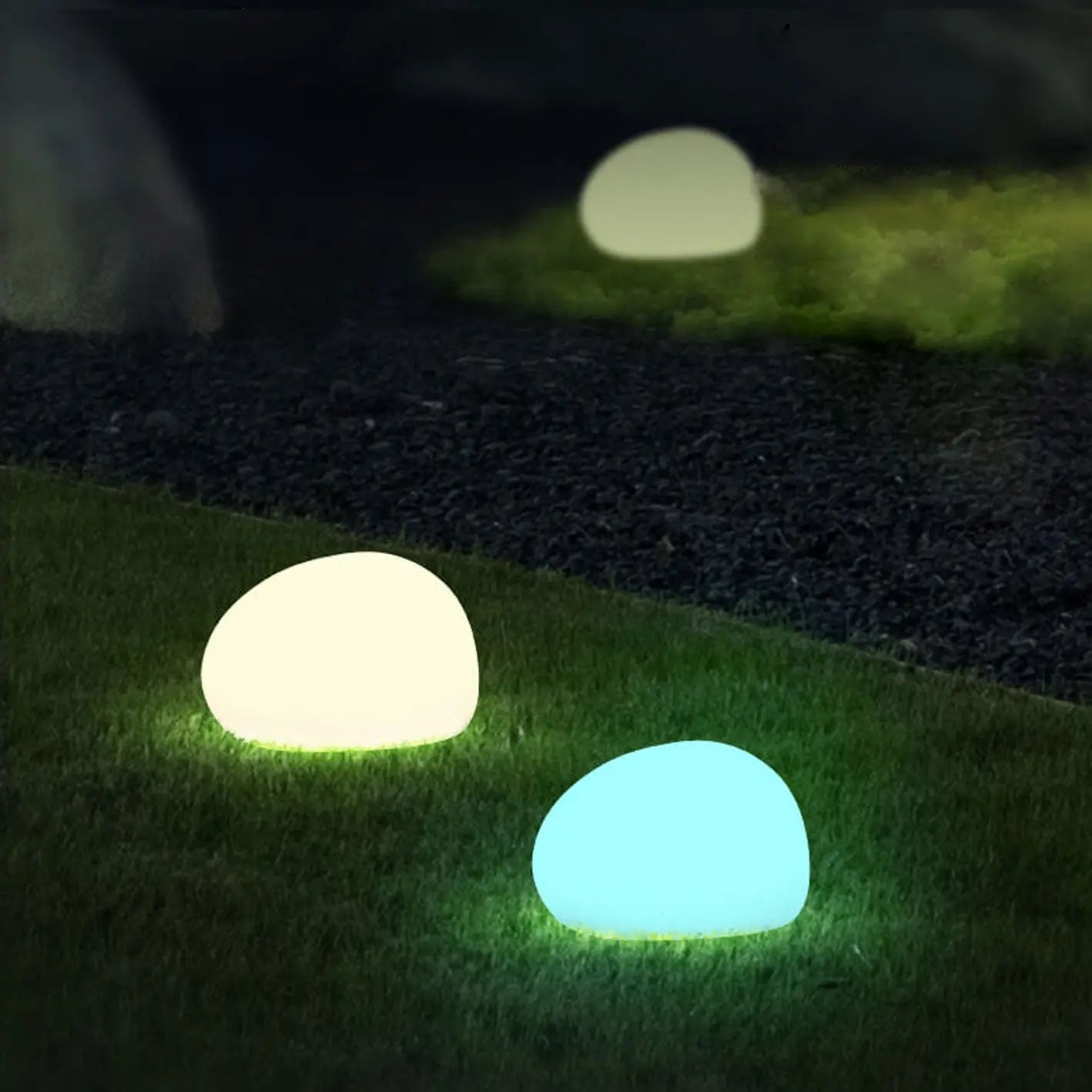 Solar Waterproof PE Spherical LED Outdoor Decorative Lawn Light Cuvalon