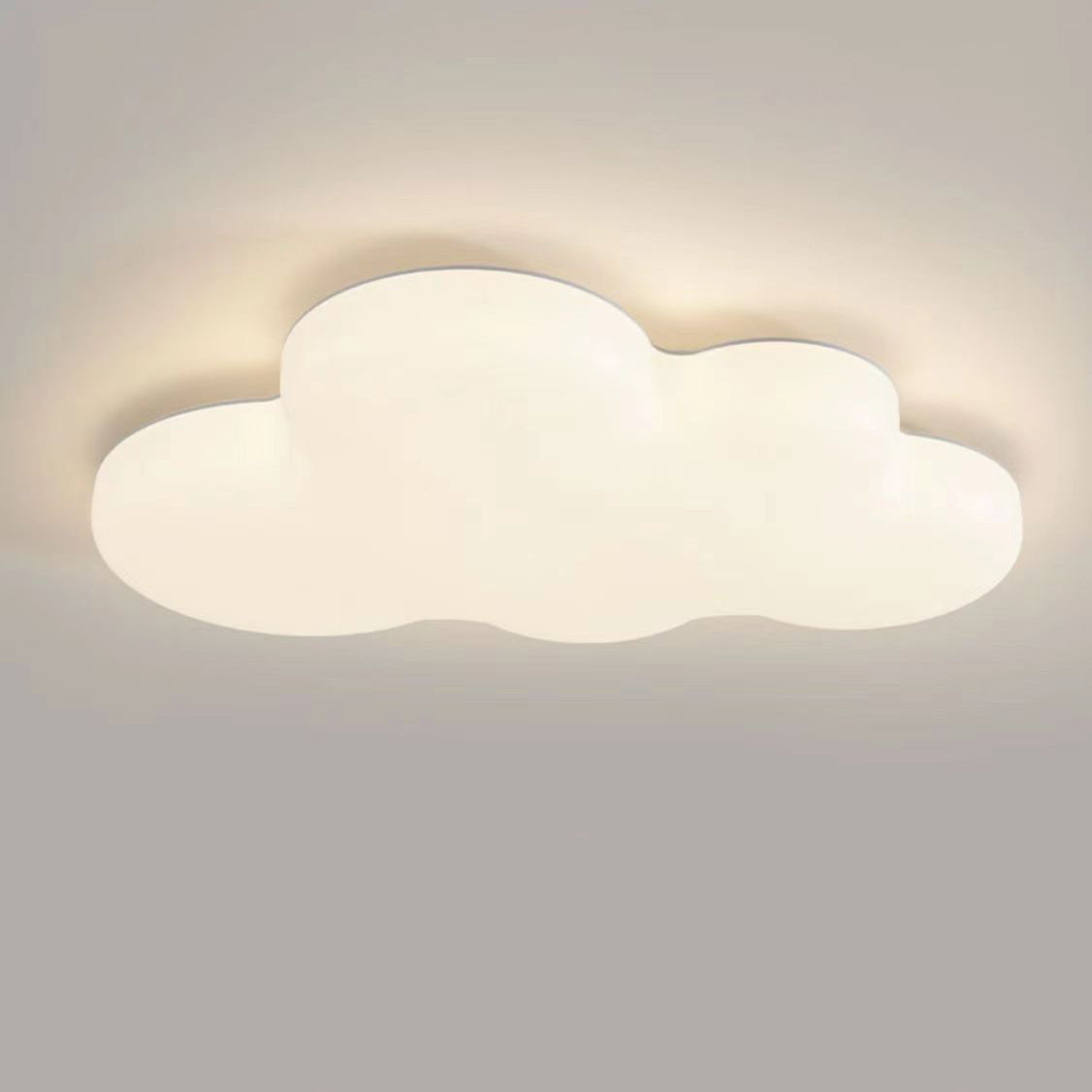 Contemporary Creative Kids Cloud PE LED Flush Mount Ceiling Light For Bedroom Cuvalon