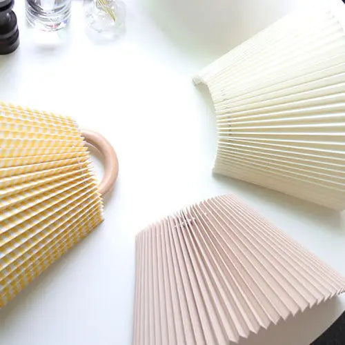 Modern Original Solid Wood Pleated Semi-Circle 1-Light Wall Sconce Lamp Cuvalon