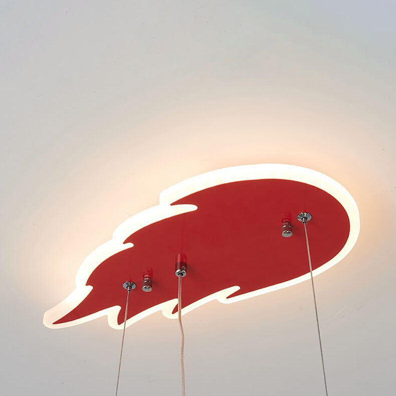 Modern Children's Racing Iron Acrylic LED Pendant Light Cuvalon