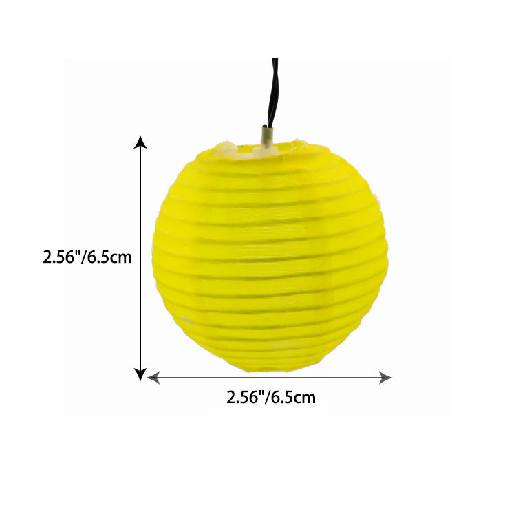 Modern Art Deco Solar Waterproof Fabric Lantern Ball LED String Lights Outdoor Landscape Lights For Outdoor Patio Cuvalon