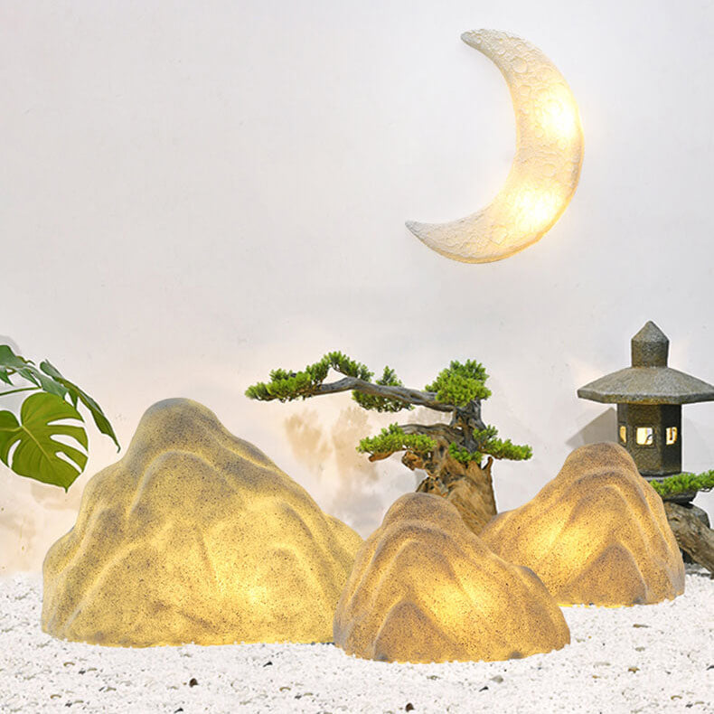 Modern Stone Rockery Outdoor Waterproof LED Garden Landscape Light Cuvalon