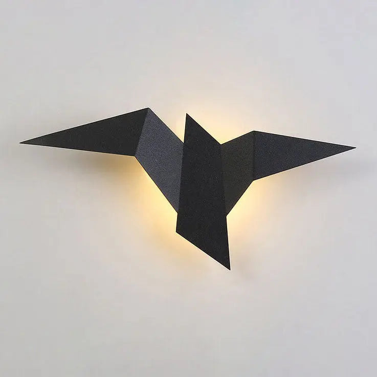 Modern Creative Flying Bird Metal 1-Light LED Wall Sconce Lamps Cuvalon