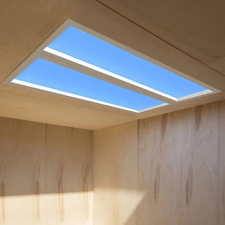 Modern Minimalist Smart Blue Sky Metal LED Flush Mount Ceiling Light for Living Room Cuvalon