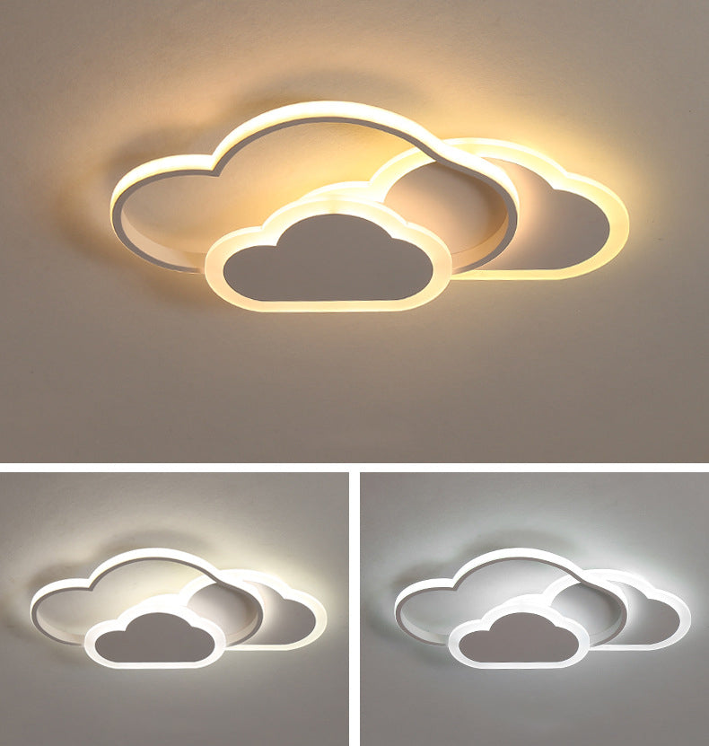 Cartoon Creative Cloud LED Flush Mount Ceiling Light Cuvalon