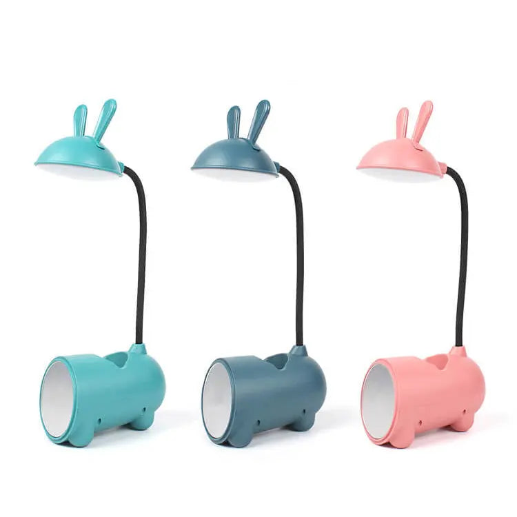 Cartoon Creative Rabbit LED Touch USB Pen Holder Desk Lamp Cuvalon