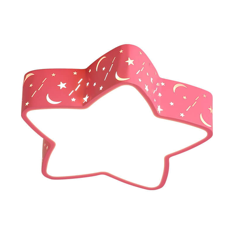 Cartoon Creative Star Shape LED Flush Mount Ceiling Light Cuvalon