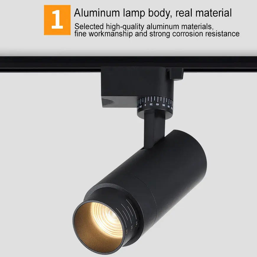 Modern Minimalist Adjustable Dimmable Focus Dimming Spotlight Tubular Track Lighting 3/4/5 Light LED Flush Mount For Living Room Cuvalon