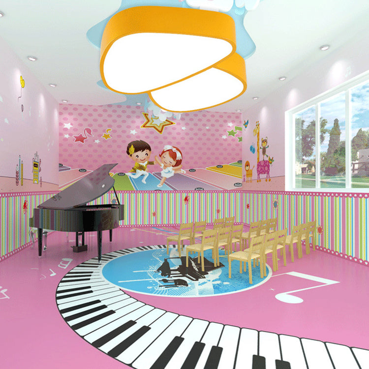 Modern Art Deco Kids Iron Acrylic Mushroom LED Flush Mount Ceiling Light For Bedroom Cuvalon