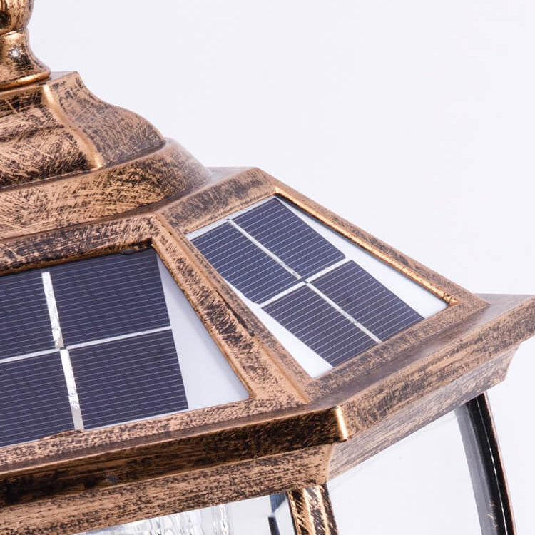 Outdoor Solar Waterproof Aluminum Glass 1-Light Lawn Landscape Light Cuvalon