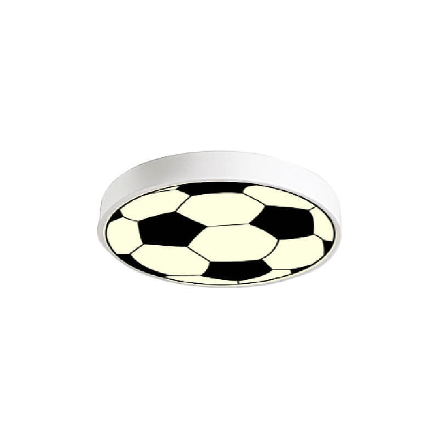 Cartoon Creative Round Football LED Kids Flush Mount Ceiling Light Cuvalon