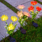 Modern Art Deco Waterproof Solar Plastic Stainless Steel ABS Simulated Flower LED Landscape Light For Garden Cuvalon