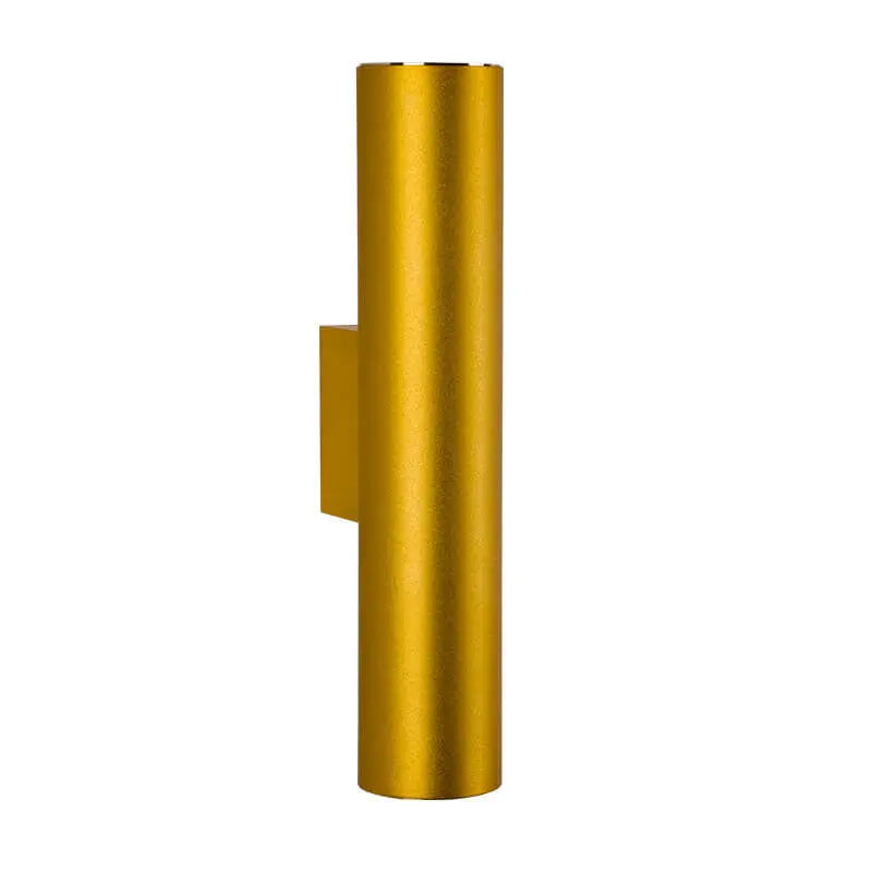 Simple Aluminum Cylindrical 2-Light Wall Sconce Lamp Cuvalon