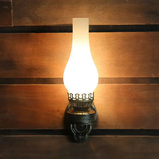 Retro Kerosene 1-Light Wall Sconce Lamps Cuvalon